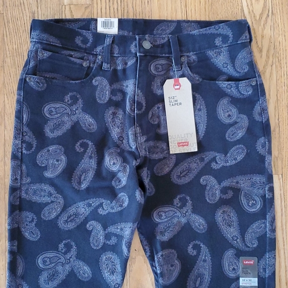 Levi's Denim - Levi's 512 Slim Taper paisley jeans